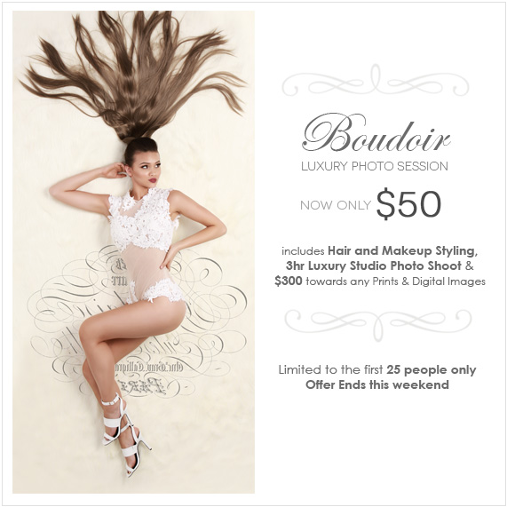 Luxury Boudoir Session only $50